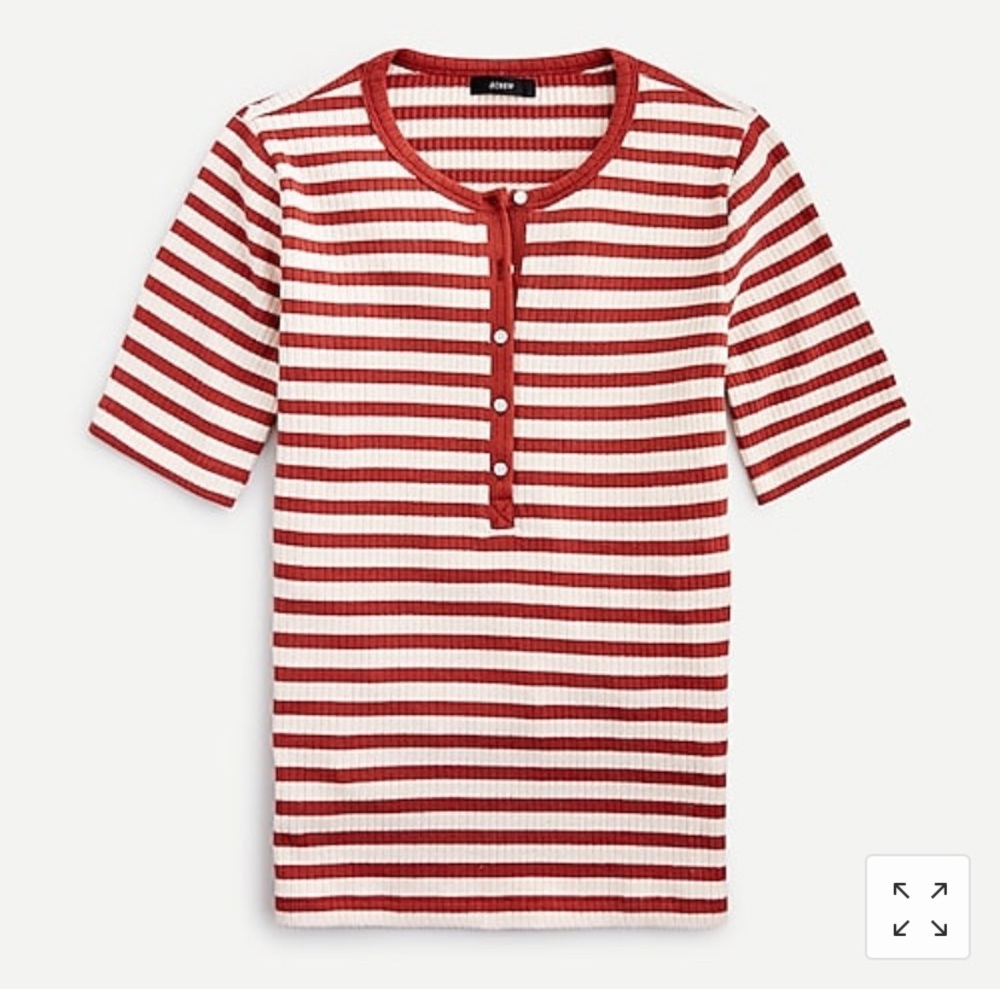 J. Crew striped henley shirt